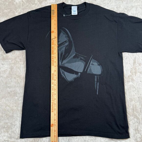 Retro Y2K M&O Knits Men Large Battlestar Galactica Cylon Black T-shirt - Picture 5 of 7